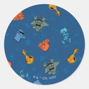 Foster's Home voor Imaginaire vrienden   Fun Patte Ronde Sticker