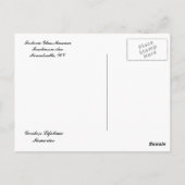 Fostoria Glasmuseum Briefkaart (Achterkant)