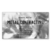 Foted Metal Texture Photo Magnetisch Visitekaartje (Voorkant)