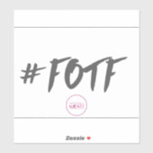 #FOTF Clear Vinyl Sticker (Vel)