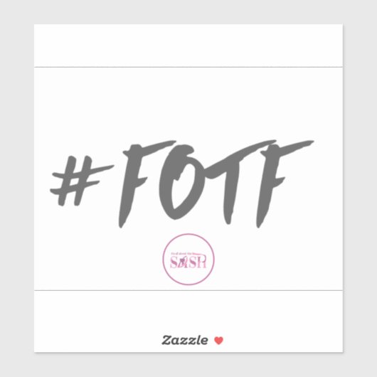 #FOTF Clear Vinyl Sticker (Vel)