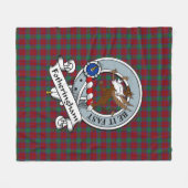 Fotheringham Clan Badge Tartan Pset Fleece Deken (Voorkant (Horizontaal))