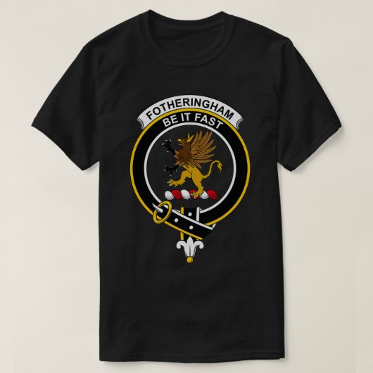 Fotheringham Crest Tartan Clan Scottish Clan T-shirt (Design voorkant)