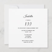 Foto 100e verjaardag hallo 100 kaart (Achterkant)