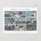 Foto: 10 jaar 10 jaar Collage Kerstmis Feestdagenkaart (Voorkant)