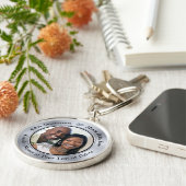 FOTO 10 jaar Jubileum Ideeën voor echtgenoot Sleutelhanger (Zijkant)