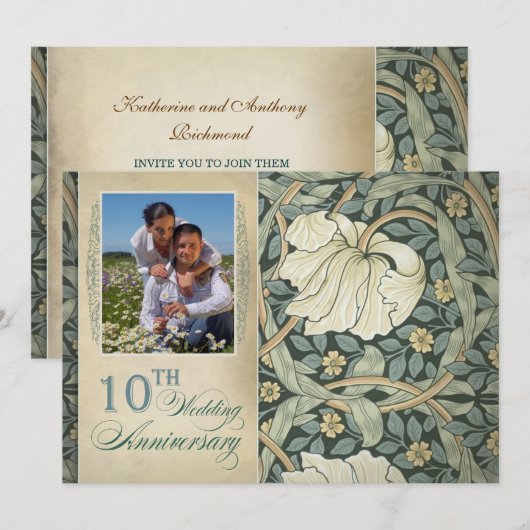 foto 10e trouwdag kaart (Voorkant / Achterkant)