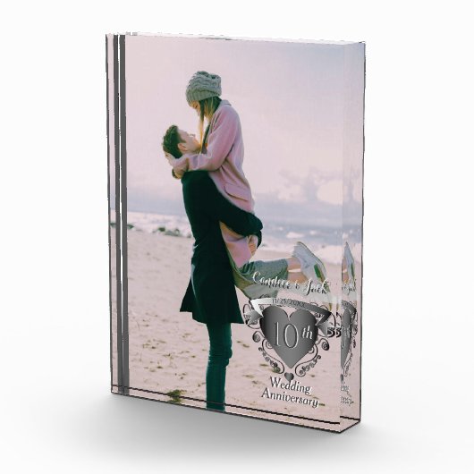 Foto 10th,20th,25th,Wedding Jubileum 3D Heart (Rechts)