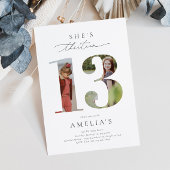 Foto 13e verjaardag uitnodiging