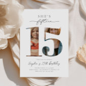 Foto 15e verjaardag uitnodiging