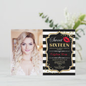 Foto: 16 oktober - Red Kiss Gold Black Kaart (Staand voorkant)