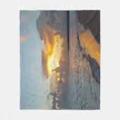 Foto: 17 oceaanzonsondergang fleece deken (Voorkant)