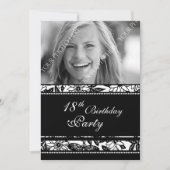 Foto 18e verjaardag van uitnodigingen (Voorkant)