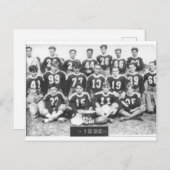  foto 1932 football team briefkaart (Voorkant / Achterkant)