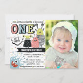 Foto: 1 jaar Uitnodiging tot geboorte monster (Voorkant)