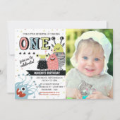 Foto: 1 jaar Uitnodiging tot geboorte monster (Voorkant)