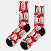 Foto #1 Opa Rood Baby Kind Vaderdag Sokken (Links)