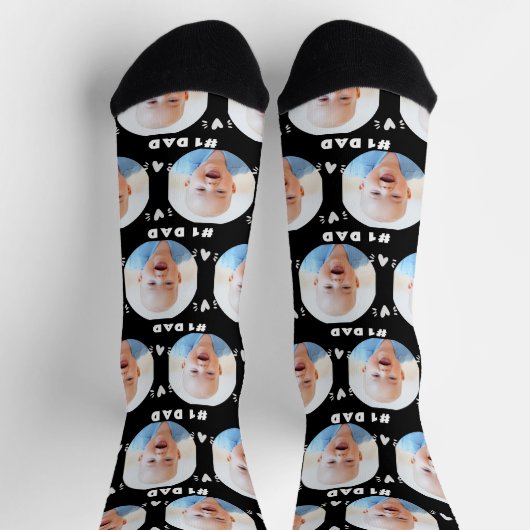 Foto #1 Papa Baby of Kind Vaderdag Zwart Sokken (Top)