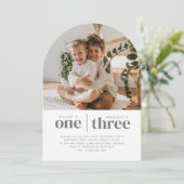 Foto 1e en 3e Boog gezamenlijke verjaardag Kaart (Staand voorkant)