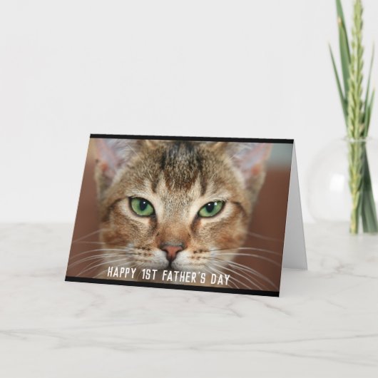 Foto 1e Vaderdag van Cat Kaart (Voorkant)