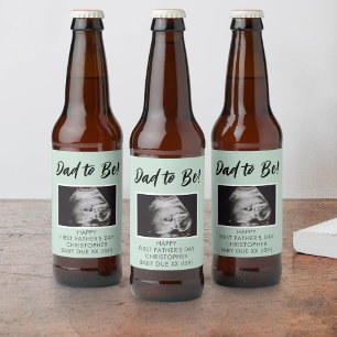 Foto 1e Vaderdag voor Ultrasound Bier Etiket