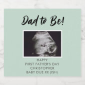 Foto 1e Vaderdag voor Ultrasound Bier Etiket (Enkel label)