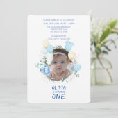  foto - 1e Verjaardag Kaart (Staand voorkant)