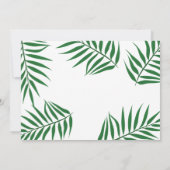 FOTO - 1e verjaardag Little Prince Leaf uitnodigin Kaart (Achterkant)