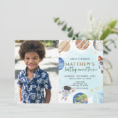 Foto 1e verjaardagsfeest Eerste reis rond de zon Kaart (Staand voorkant)