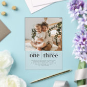 Foto 1st en 3rd Joint Birthday Acryl Uitnodigingen (Insitu (Huwelijk))