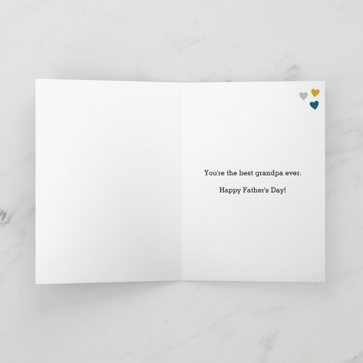 Foto 1st Grandpa's Day Kaart toevoegen (Binnen)