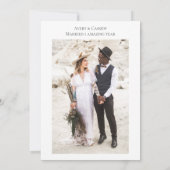 Foto 1st Wedding Jubileum Kaart (Achterkant)