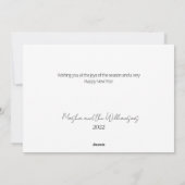 Foto 2023 Kalender Kerstgroet Feestdagenkaart (Achterkant)