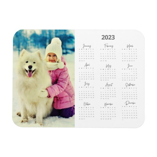 Foto 2023 Kalender Nieuwjaar Magneet (Horizontaal)