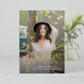 Foto 2024 Afstuderen goudfolie aankondiging (Staand Voorkant)