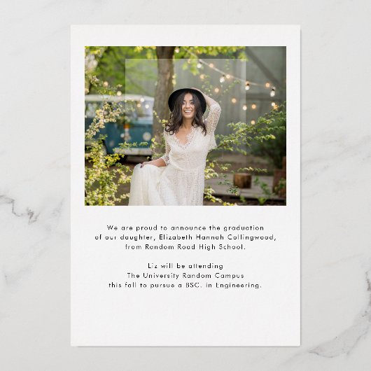 Foto 2024 Afstuderen goudfolie aankondiging (Achterkant)