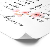 Foto 2026 Jaarkalender Mooie Bloemenposter Poster (Hoek)