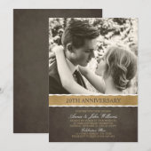 Foto 20e huwelijksjubileum Uw foto hier Kaart (Voorkant / Achterkant)