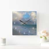 Foto 21 oceaanstrand vierkante klok (Huis)