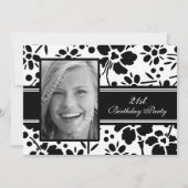 Foto 21st Birthday Party Invitations Kaart (Voorkant)