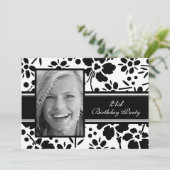 Foto 21st Birthday Party Invitations Kaart (Staand voorkant)