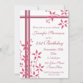 Foto 21st Birthday Party Kaart (Achterkant)