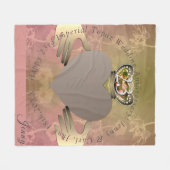 Foto 23rd Wedding Jubileum Claddagh Topaz Fleece Deken (Voorkant (Horizontaal))