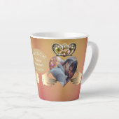 Foto 23rd Wedding Jubileum Topaz Claddagh Latt Latte Mok (Rechterhoek)