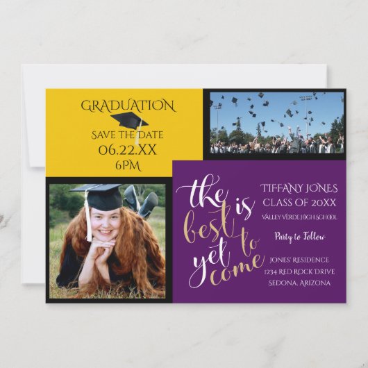 FOTO 2-LIJST en KIES UW KLEURENAfstuderen Kaart (Voorkant)