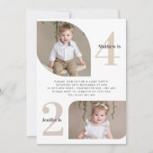 Foto 2e en 4e gezamenlijke verjaardag kaart (Voorkant)