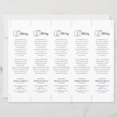 Foto 2x7" DIY Elegant Funeral Bladwijzer Sjabloon (Achterkant)