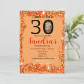 Foto 30e Verjaardag Dertig jaar oude perzik Kaart (Staand voorkant)