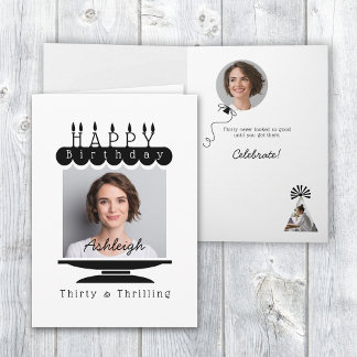Foto 30e verjaardag Kaart