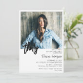 Foto 30e verjaardag uitnodiging (Staand voorkant)